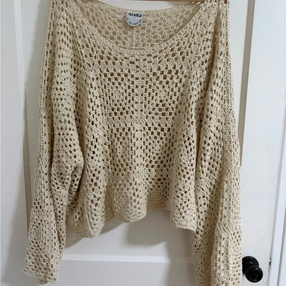 Arula Crochet Knit Sweater - Picture 3 of 3